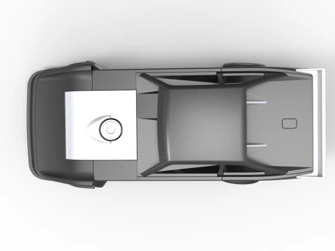 Australian Super Sedan while turning Scale 1 to 25 3D Print Model