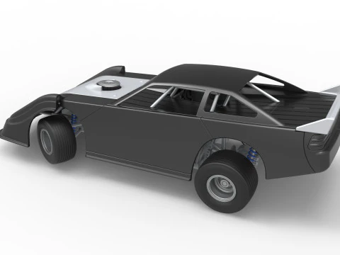 Australian Super Sedan while turning Scale 1 to 25 3D Print Model