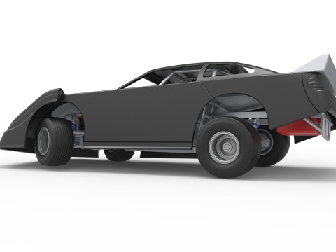 Australian Super Sedan while turning Scale 1 to 25 3D Принт Модель