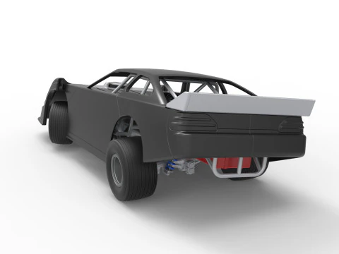 Australian Super Sedan while turning Scale 1 to 25 3D Print Model