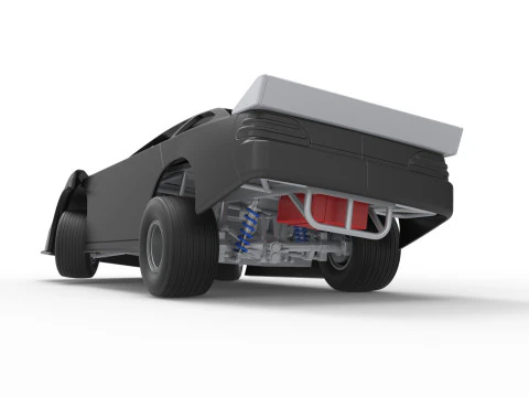 Australian Super Sedan while turning Scale 1 to 25 3D Print Model