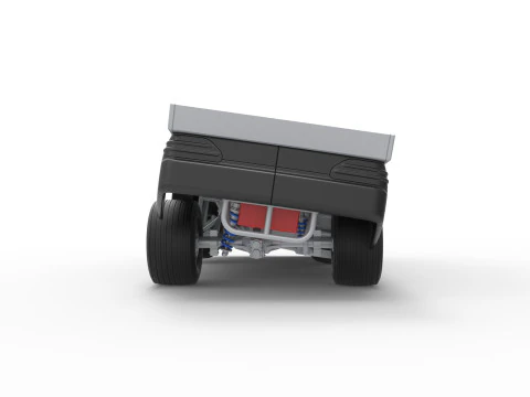Australian Super Sedan while turning Scale 1 to 25 3D Print Model