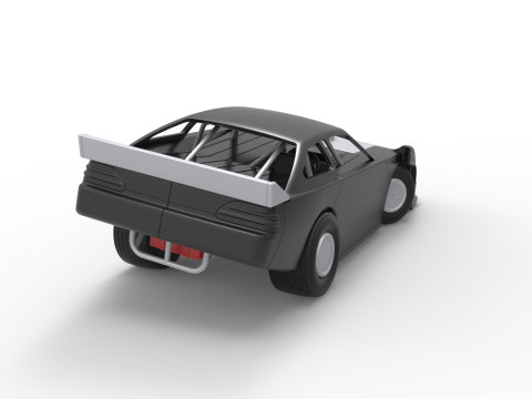 Australian Super Sedan while turning Scale 1 to 25 3D Принт Модель