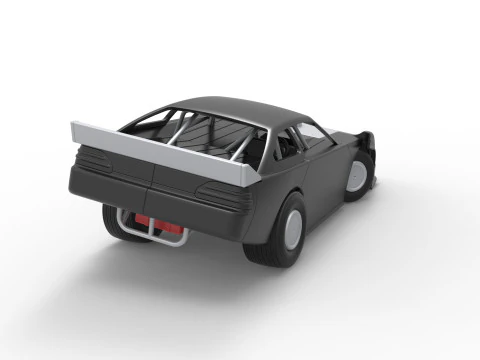 Australian Super Sedan while turning Scale 1 to 25 3D Print Model
