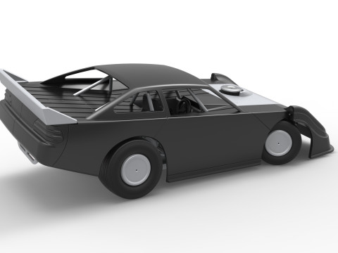 Australian Super Sedan while turning Scale 1 to 25 3D Принт Модель