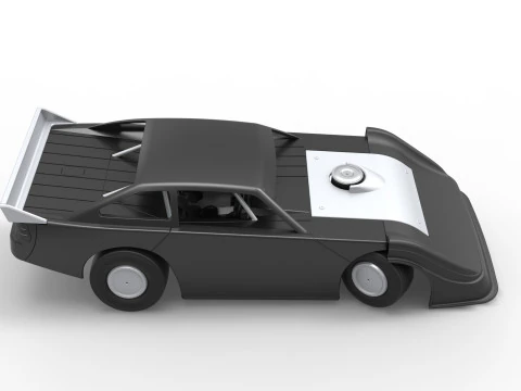 Australian Super Sedan while turning Scale 1 to 25 3D Print Model