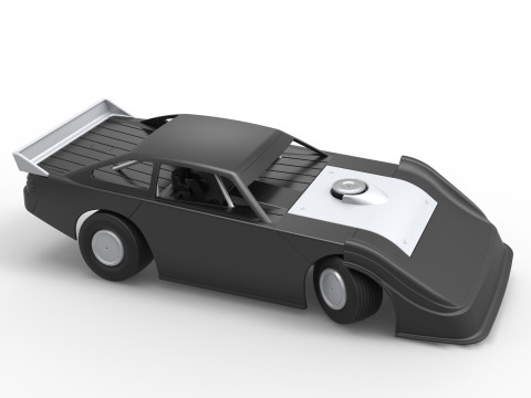 Australian Super Sedan while turning Scale 1 to 25 3D Принт Модель