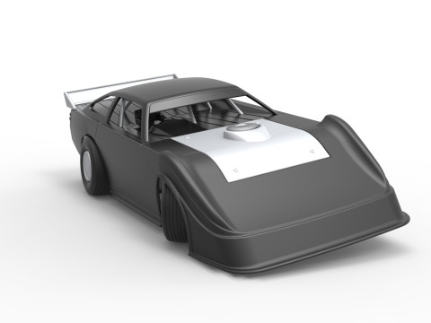 Australian Super Sedan while turning Scale 1 to 25 3D Принт Модель