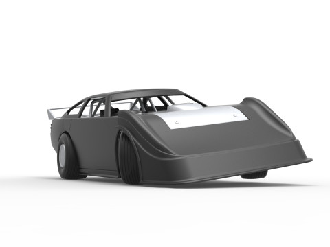 Australian Super Sedan while turning Scale 1 to 25 3D Принт Модель