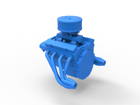 Engine of Australian Super Sedan Scale 1 to 25 3D प्रिंट मॉडल