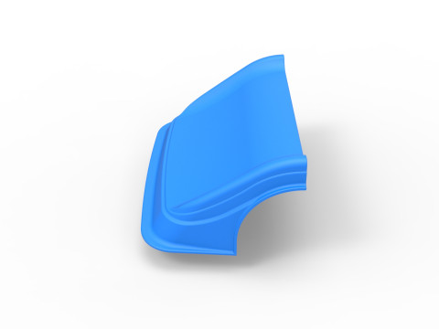 Non symmetric Nose for Australian Super Sedan Scale 1 to 25 Modello di stampa 3D