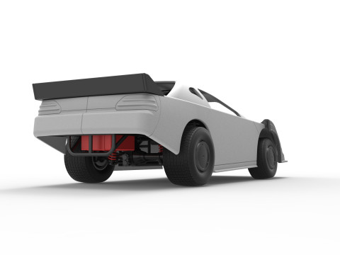 Australian Super Sedan Version 2 Scale 1 to 25 3D 프린트 모델
