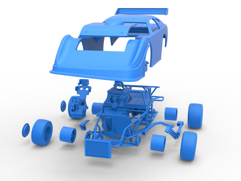Australian Super Sedan Version 2 Scale 1 to 25 3D 프린트 모델