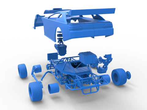 Australian Super Sedan Version 2 Scale 1 to 25 3D 프린트 모델