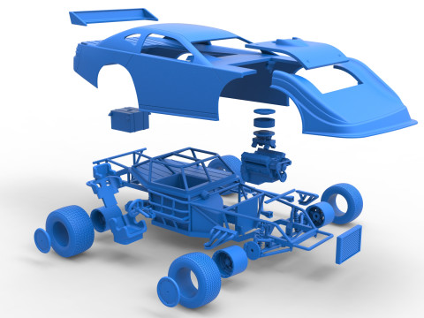 Australian Super Sedan Version 2 Scale 1 to 25 3D 프린트 모델