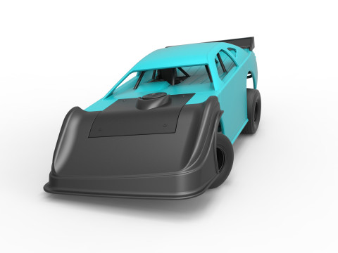 Australian Super Sedan Version 2 while turning Scale 1 to 25 3D Print Model