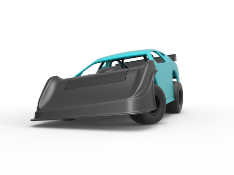 Australian Super Sedan Version 2 while turning Scale 1 to 25 3D Print Model