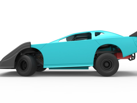 Australian Super Sedan Version 2 while turning Scale 1 to 25 3D Print Model