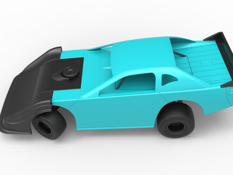 Australian Super Sedan Version 2 while turning Scale 1 to 25 3D Print Model