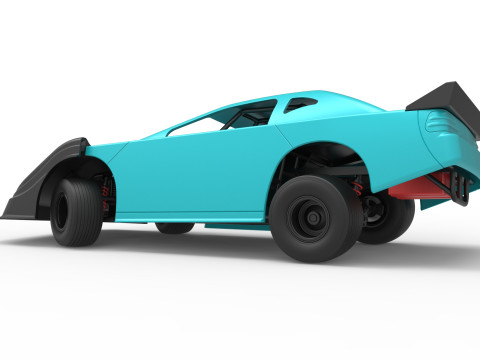 Australian Super Sedan Version 2 while turning Scale 1 to 25 3D Print Model