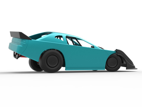 Australian Super Sedan Version 2 while turning Scale 1 to 25 3D Print Model
