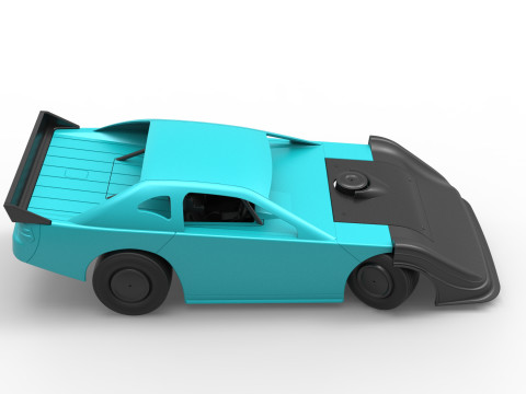 Australian Super Sedan Version 2 while turning Scale 1 to 25 3D Print Model