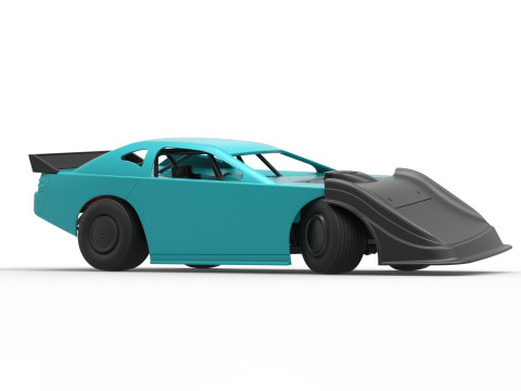 Australian Super Sedan Version 2 while turning Scale 1 to 25 3D Print Model