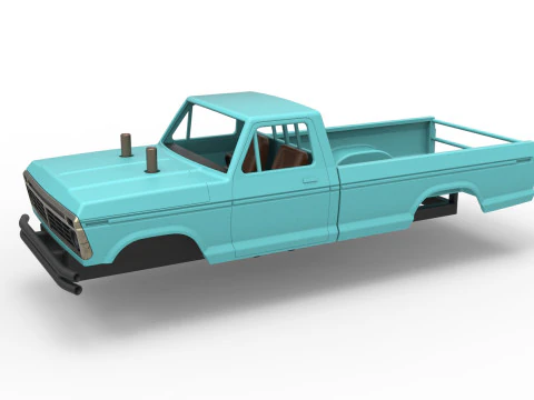 Top part of Mud truck Scale 1 to 25 3D Print Model