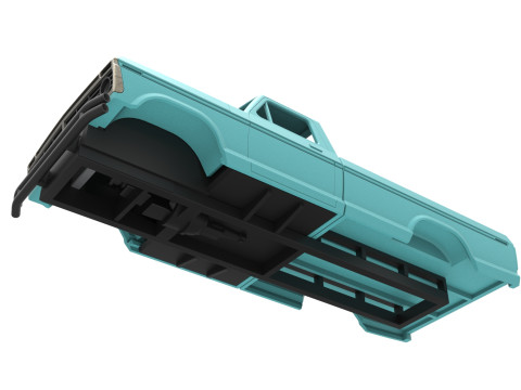 Top part of Mud truck Scale 1 to 25 3D Принт Модель
