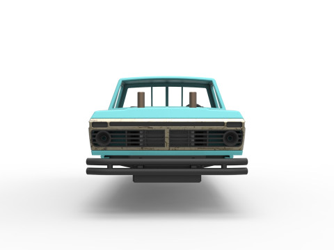 Top part of Mud truck Scale 1 to 25 3D Принт Модель