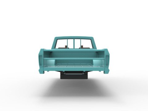 Top part of Mud truck Scale 1 to 25 3D Принт Модель