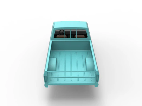 Top part of Mud truck Scale 1 to 25 3D Print Model