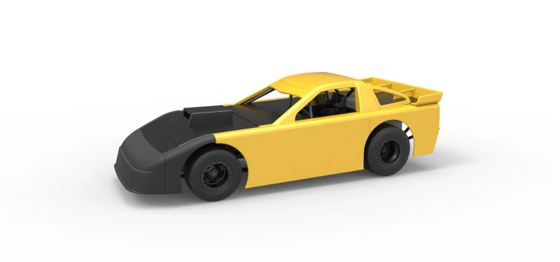New Zealand Super Saloon race car Scale 1 to 25 3D Print Model .c4d .max .obj .3ds .fbx .stl .blend 