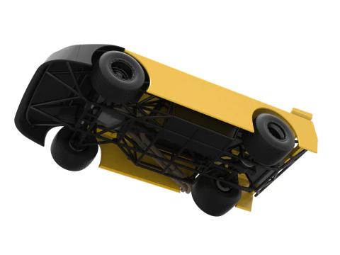 New Zealand Super Saloon race car Scale 1 to 25 3D Print Model