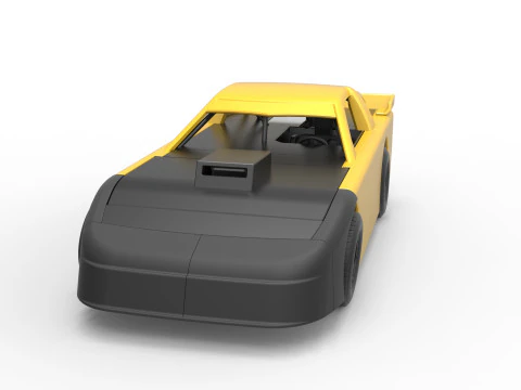 New Zealand Super Saloon race car Scale 1 to 25 3D Print Model