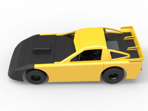 New Zealand Super Saloon race car Scale 1 to 25 3D Print Model