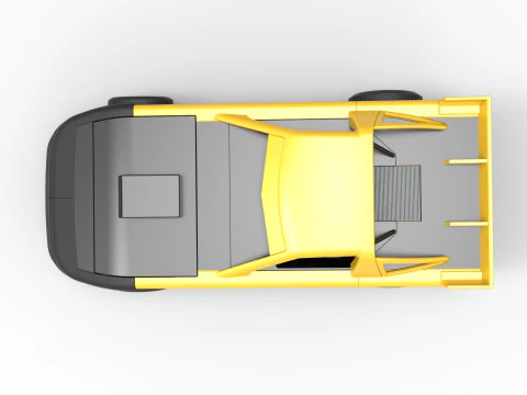 New Zealand Super Saloon race car Scale 1 to 25 3D Print Model