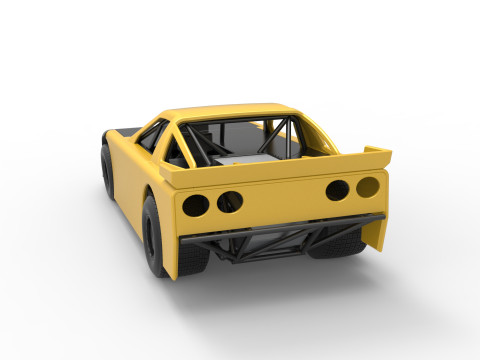 New Zealand Super Saloon race car Scale 1 to 25 Modelo de Impressão 3D