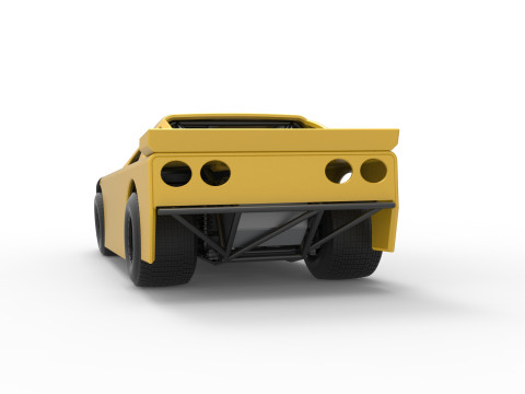 New Zealand Super Saloon race car Scale 1 to 25 Modelo de Impressão 3D