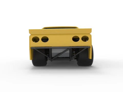 New Zealand Super Saloon race car Scale 1 to 25 3D Print Model