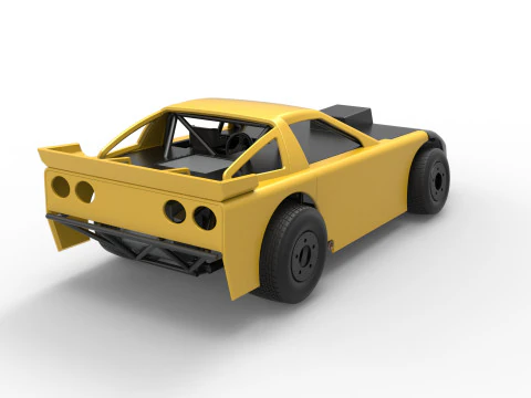 New Zealand Super Saloon race car Scale 1 to 25 3D Print Model