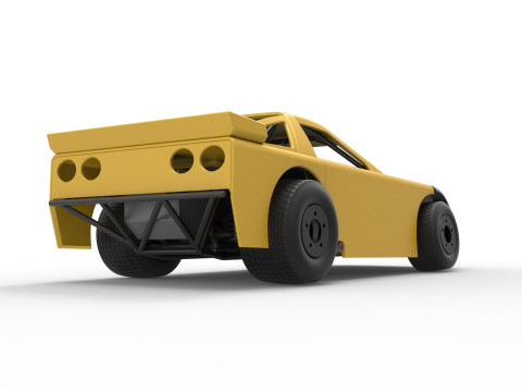 New Zealand Super Saloon race car Scale 1 to 25 Modelo de Impressão 3D
