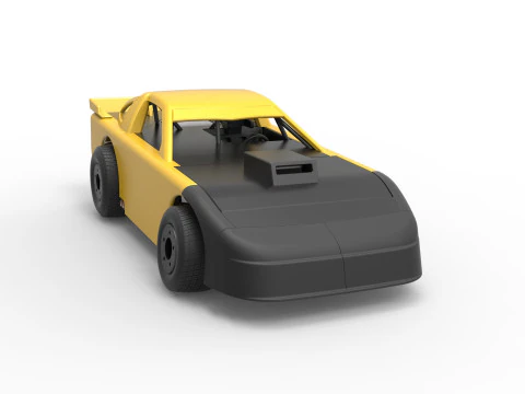 New Zealand Super Saloon race car Scale 1 to 25 3D Print Model