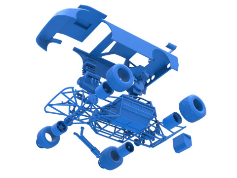 New Zealand Super Saloon race car Scale 1 to 25 3D Print Model