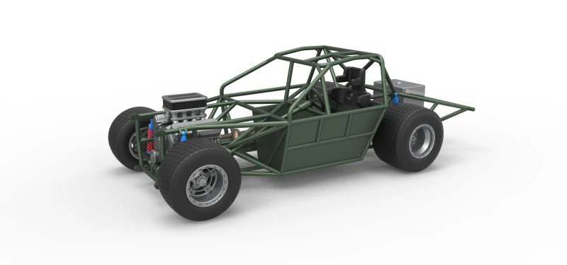 Carro de corrida Super Saloon da Nova Zel&acirc;ndia, escala b&aacute;sica de 1 a 25 Modelo de Impressão 3D .c4d .max .obj .3ds .fbx .stl .blend 