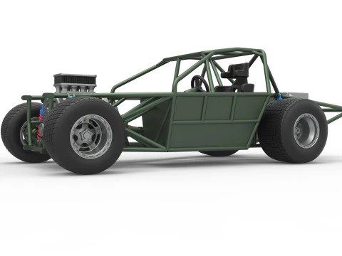 Carro de corrida Super Saloon da Nova Zel&acirc;ndia, escala b&aacute;sica de 1 a 25 Modelo de Impressão 3D