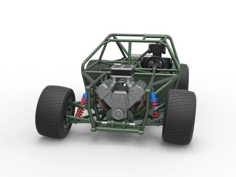 Carro de corrida Super Saloon da Nova Zel&acirc;ndia, escala b&aacute;sica de 1 a 25 Modelo de Impressão 3D