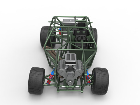 New Zealand Super Saloon race car Base Scale 1 to 25 Modelo de impresión 3D