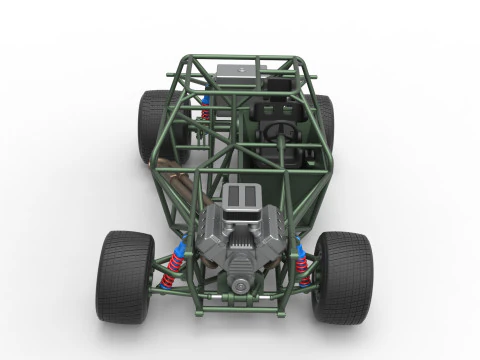 Carro de corrida Super Saloon da Nova Zel&acirc;ndia, escala b&aacute;sica de 1 a 25 Modelo de Impressão 3D