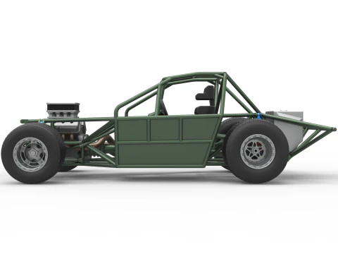 Carro de corrida Super Saloon da Nova Zel&acirc;ndia, escala b&aacute;sica de 1 a 25 Modelo de Impressão 3D